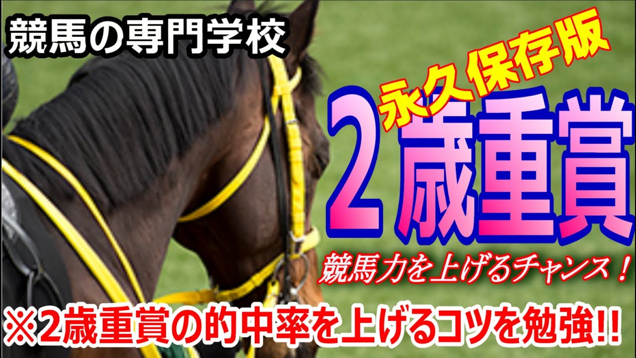 【競馬】2歳の重賞の的中率を上げるにはコツがあります【競馬の専門学校】