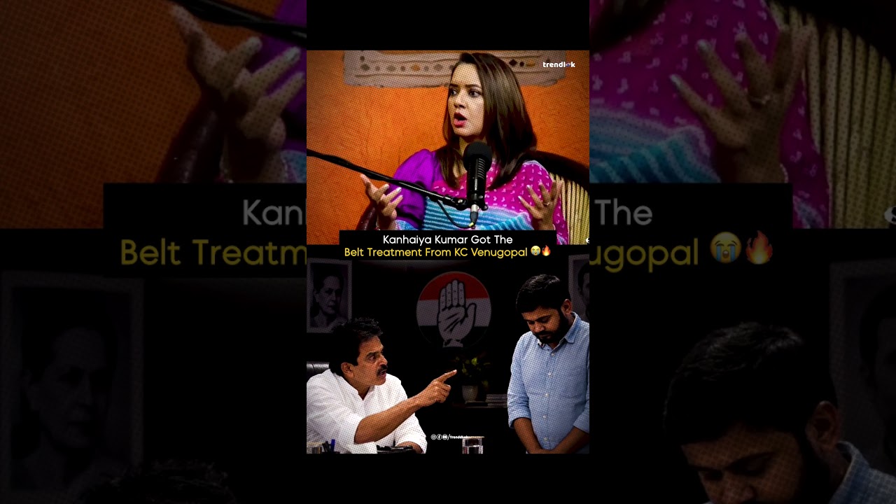 Kanhaiya Kumar Gets The &ldquo;Belt Treatment&rdquo; From KC Venugopal 😭🔥