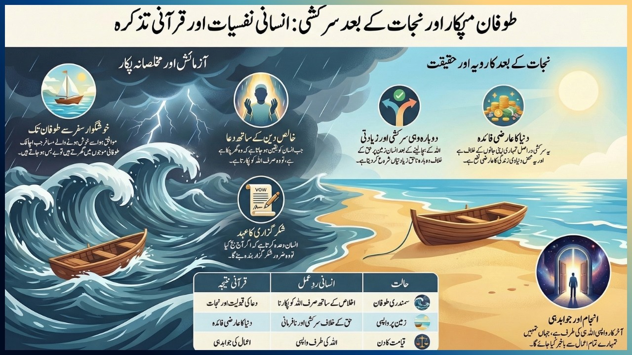Surah Al-Yunus Ayat 22-23 | Para 11 | Divine Deliverance Amidst the Raging Storm | Noor & Rahema