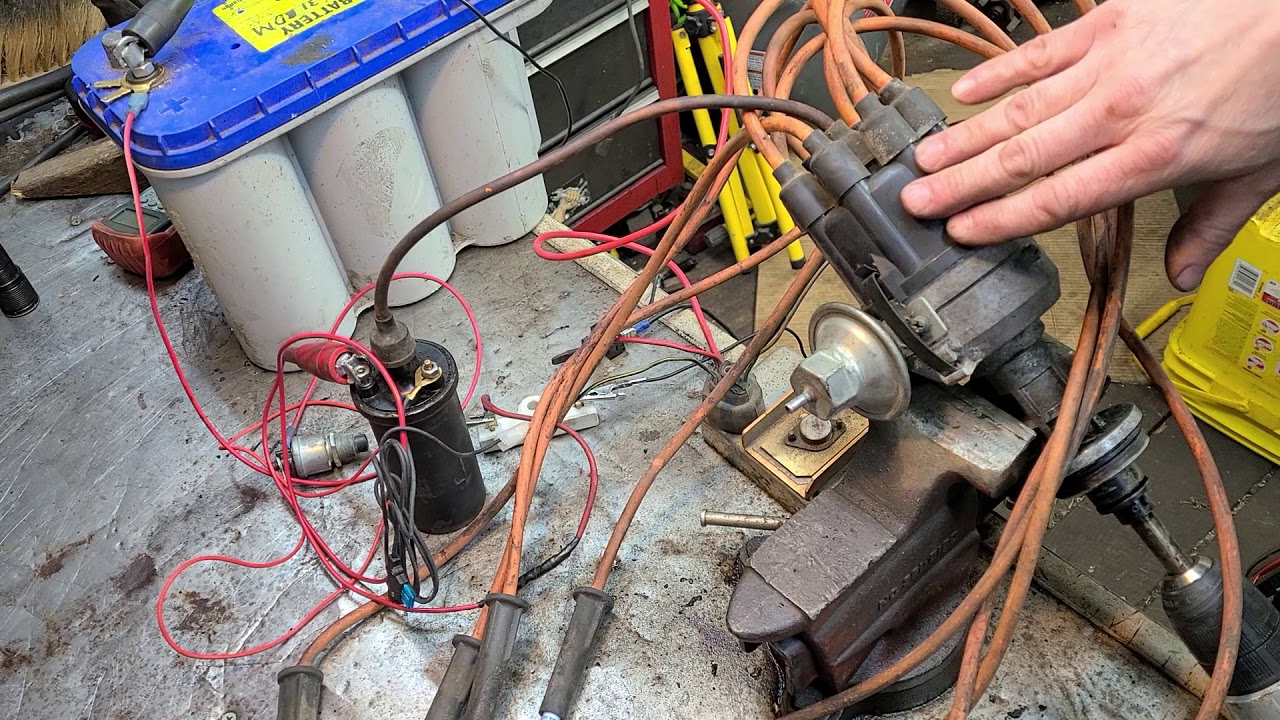 Mopar electronic ignition distributor setup and demonstration