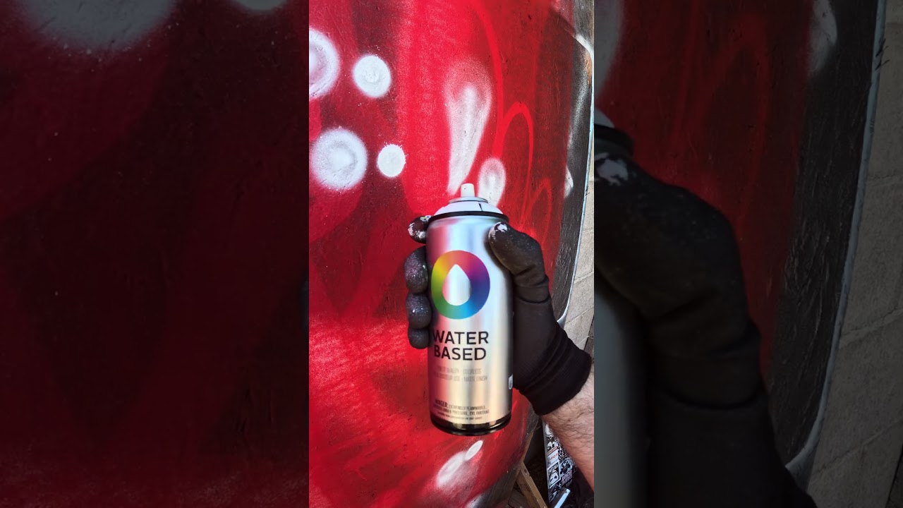Why do I use water based spray paint for these demos?