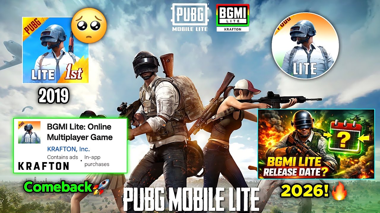 😱Pubg Lite Comeback🤯 Bgmi Lite Update 2026 | Pubg/Bgmi Lite Release Date Confirm!😳 2026 🔥