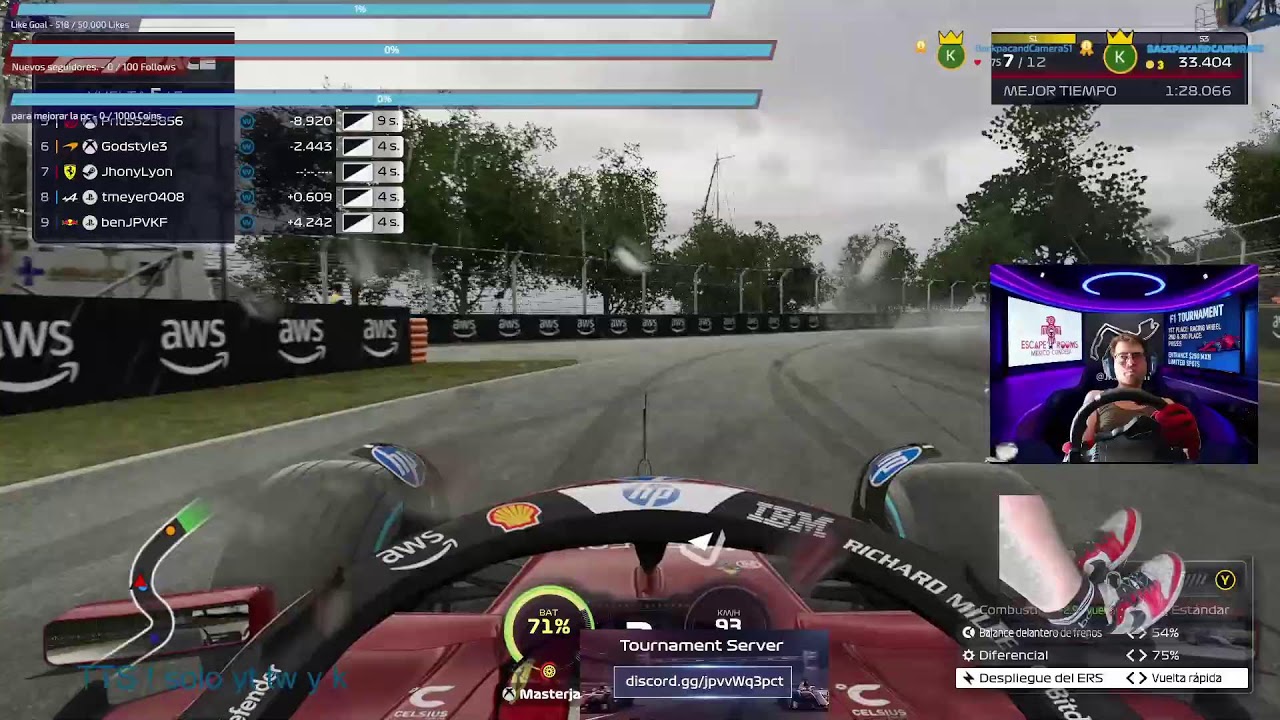 F1 25 online. sin ayudas.