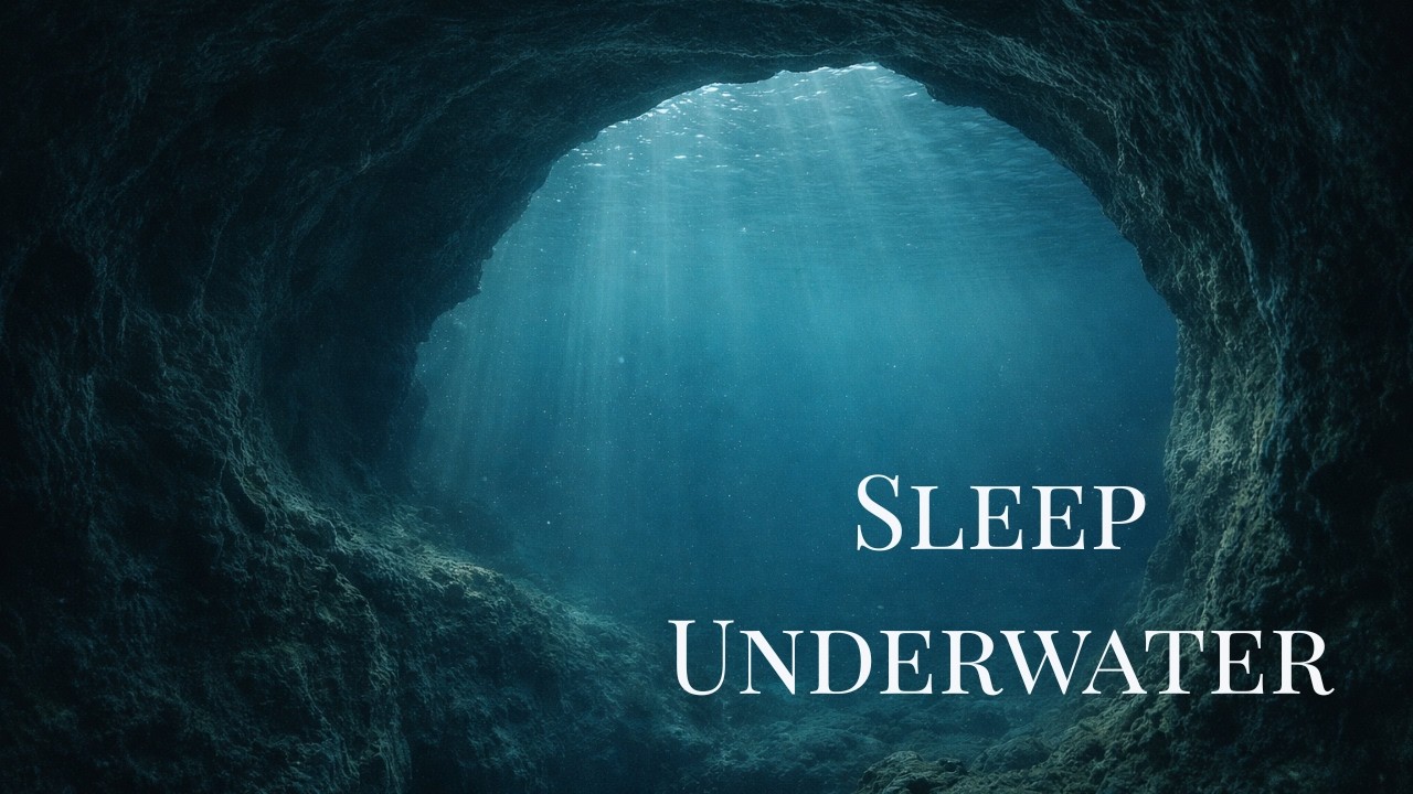 Sleeping in an Underwater Resort 🌊 1 Hour Ocean Cave View for Deep Sleep & Relaxation