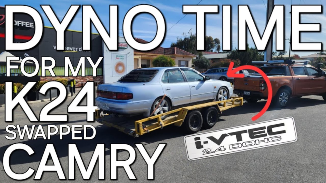 Наконец-то устанавливаем Toyota Camry, замененную на Honda K24, на динамометрический стенд! Какая...