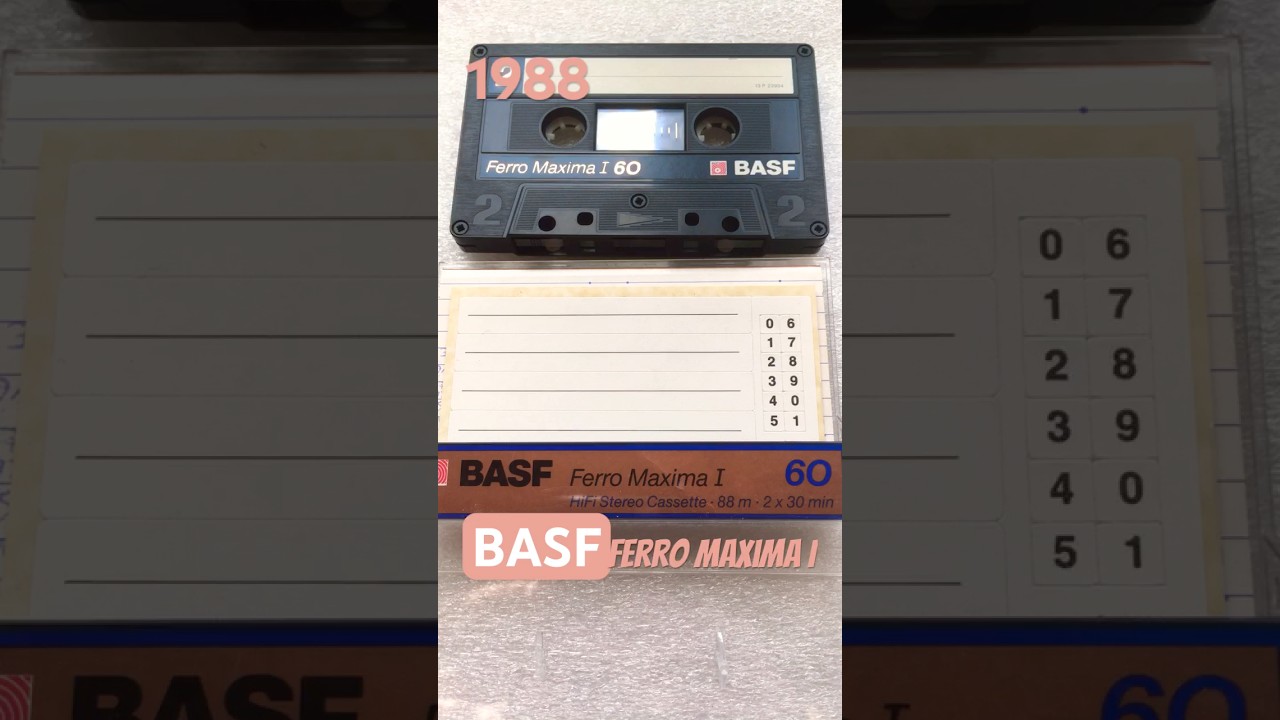 BASF Ferro Maxima I ~1988  #cassette #collection найтаємнича супер maxima | аудіокасета знахідка