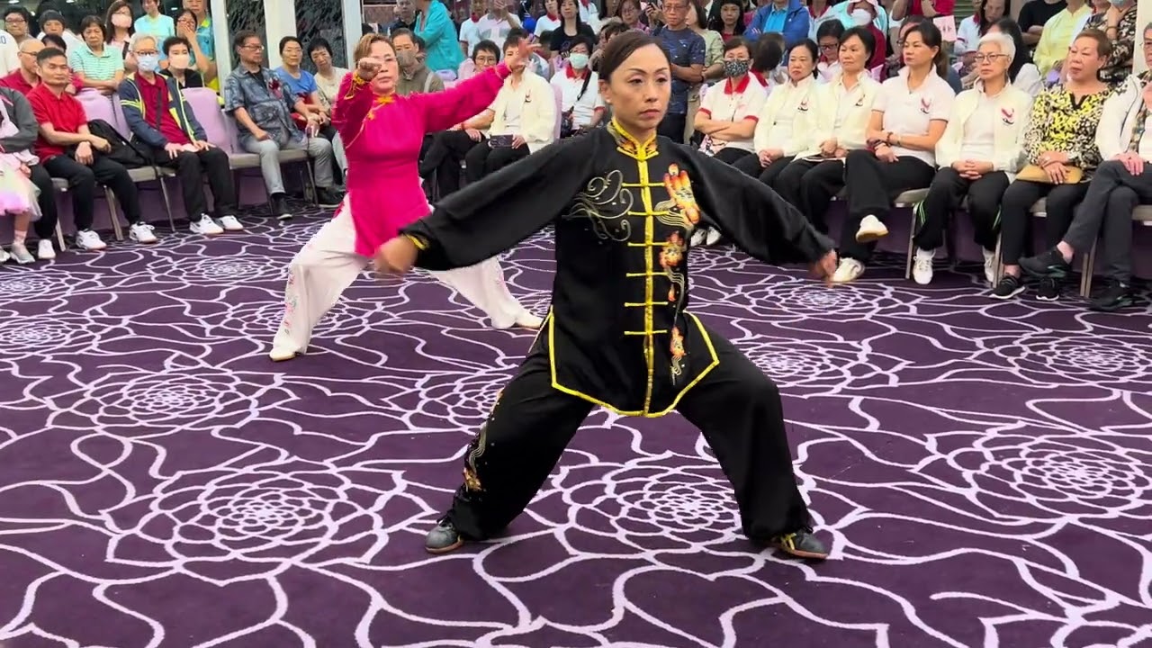 （Taichi ）Sifu Tsui Tin Ying徐鈿英師傅 -華冬梅師傅參加《香港太極總會成立45週年慶典-表演56陳式太極拳》