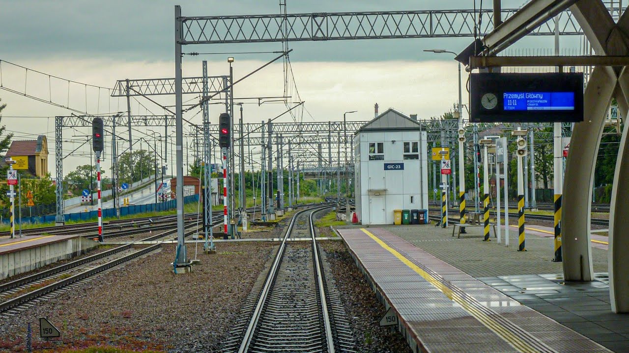 Z tyłu pociągu IC 73104 MEHOFFER | Gliwice - Katowice