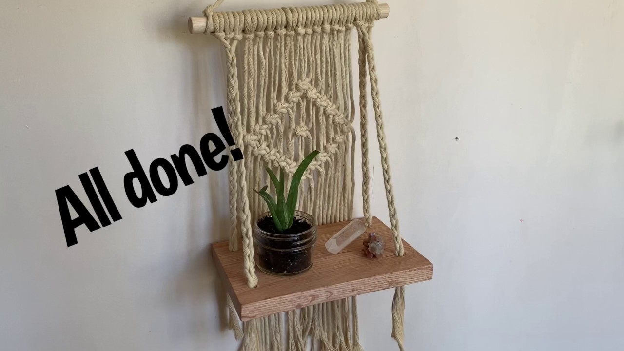 DIY Beginner Macramé Shelf