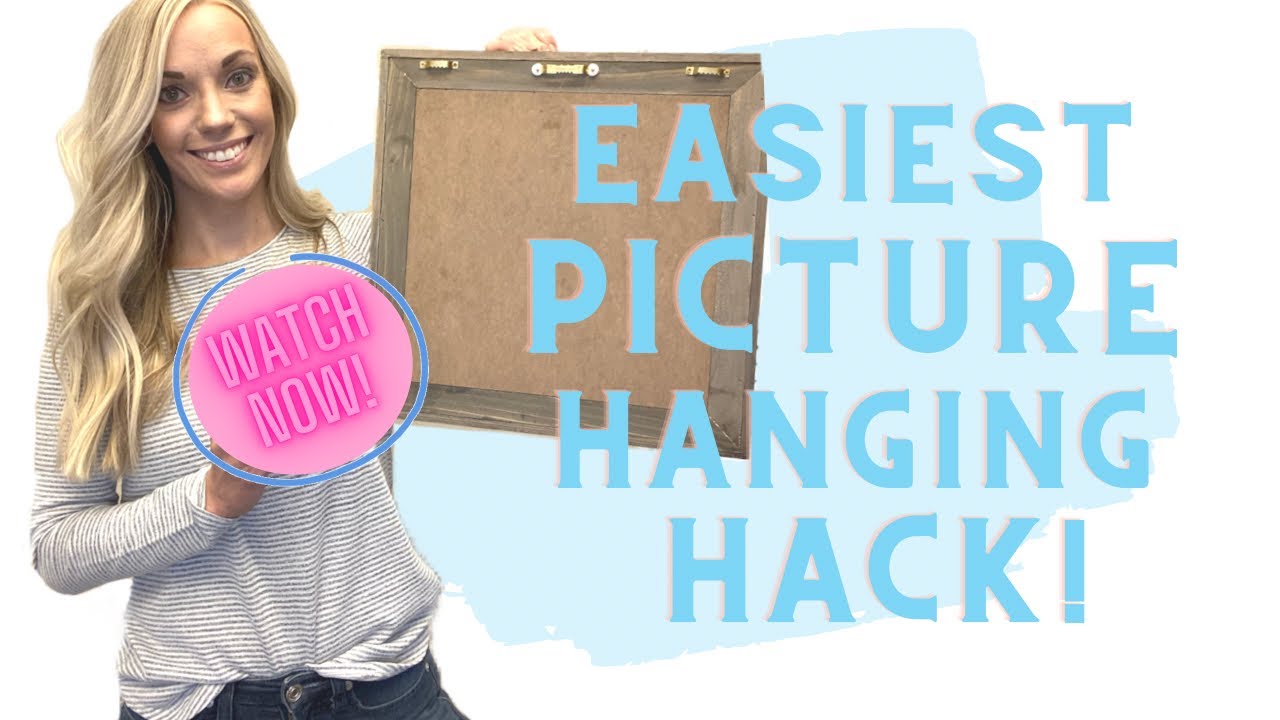Watch this EASY Picture Hanging Hack | Decor Ideas #lifehack