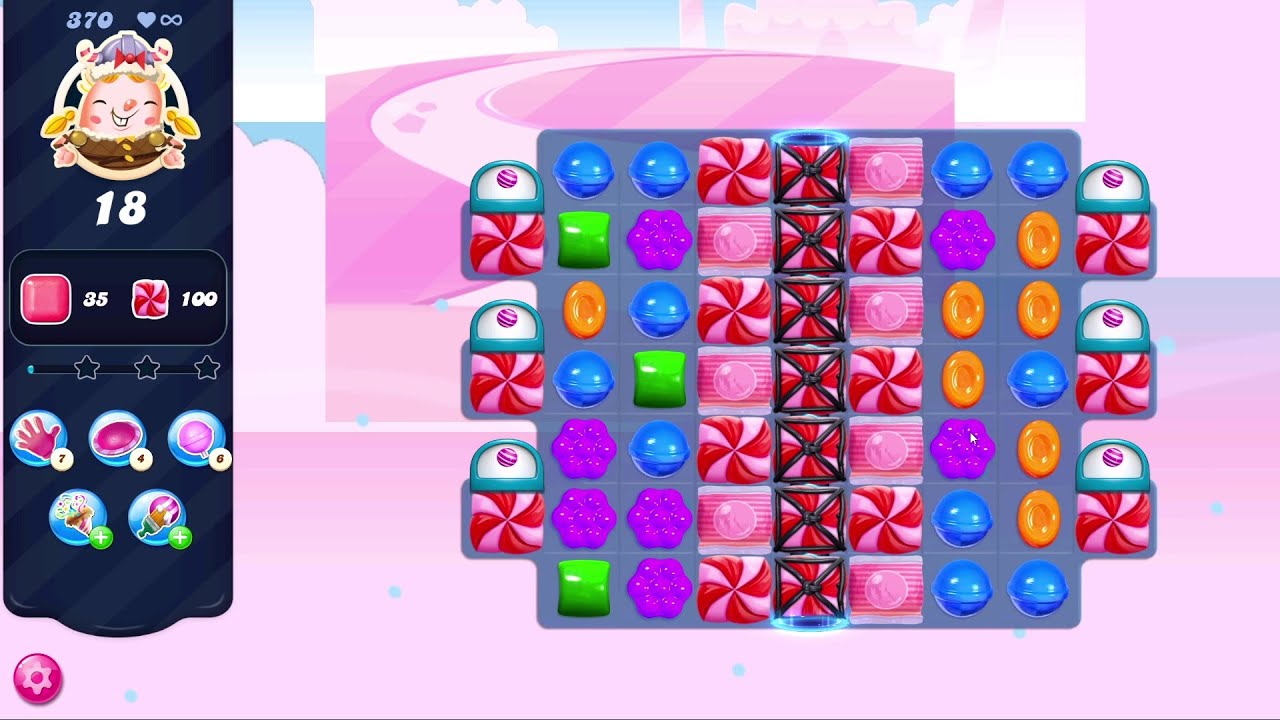 Candy Crush Saga LEVEL 370 | NO BOOSTERS (new version*)✔️