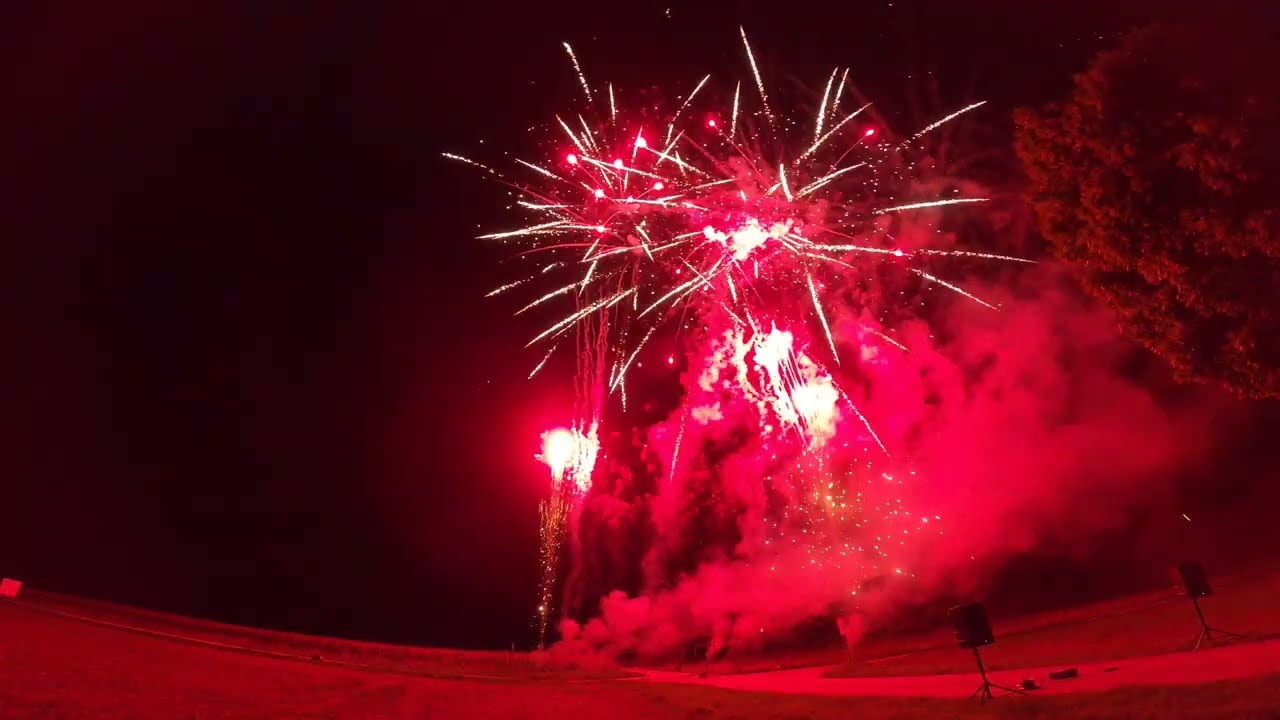 Hochzeitsfeuerwerk mit JK-Pyrotechnik beim Bergwirt in Herrieden am 13.09.2025
