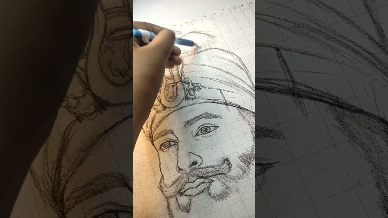 Guru Gobind Singh Ji Painting, #art #painting #gurugobindsinghji #shorts