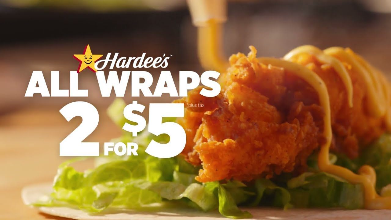 Hardee's | 2 for $5 Wraps | Morning to Night