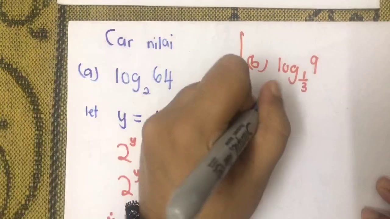 Hukum Logaritma, Perkaitan Logaritma & Indeks (Penerangan + Soalan) (Logaritma Part 1)