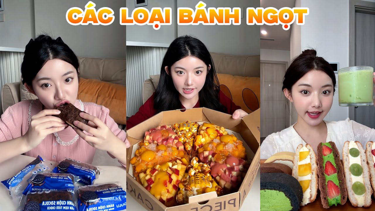 Quỳnh Trương Mukbang Các Loại Bánh Ngọt 🍰🥐 Ăn Ngọt Cực Đã | Mukbang Việt Nam