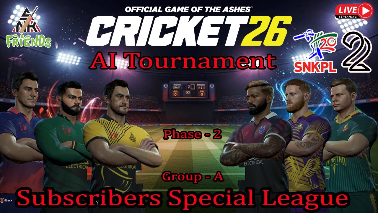 SNKPL Season 22 Phase 2 Group A Round 3 | Subscribers Special Cricket League #cricket26