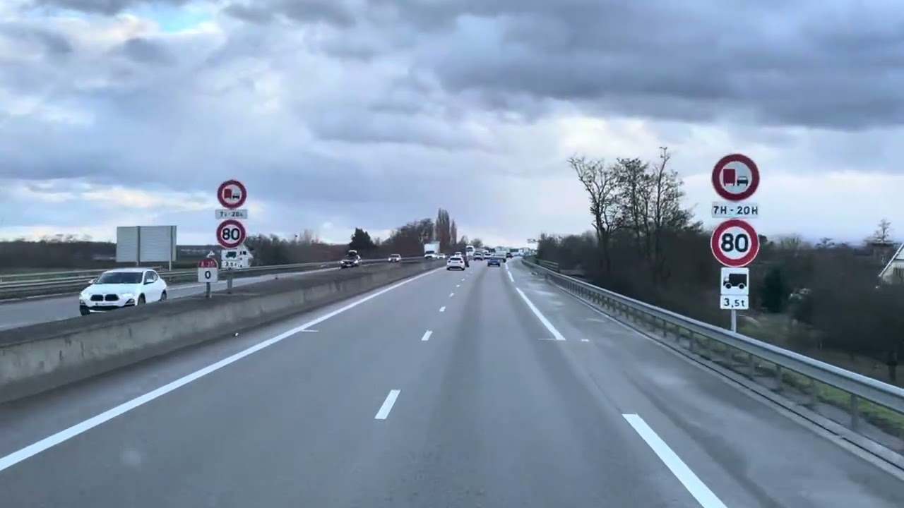 Après Kogenheim,dans la plaine d’Alsace,n83,A35,A36,Mulhouse,Les Coteaux en camion février 2026