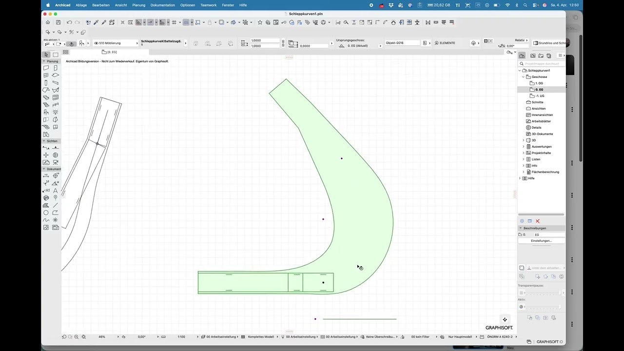 Archicad29 Schleppkurve Sattelzug KI Versuche2