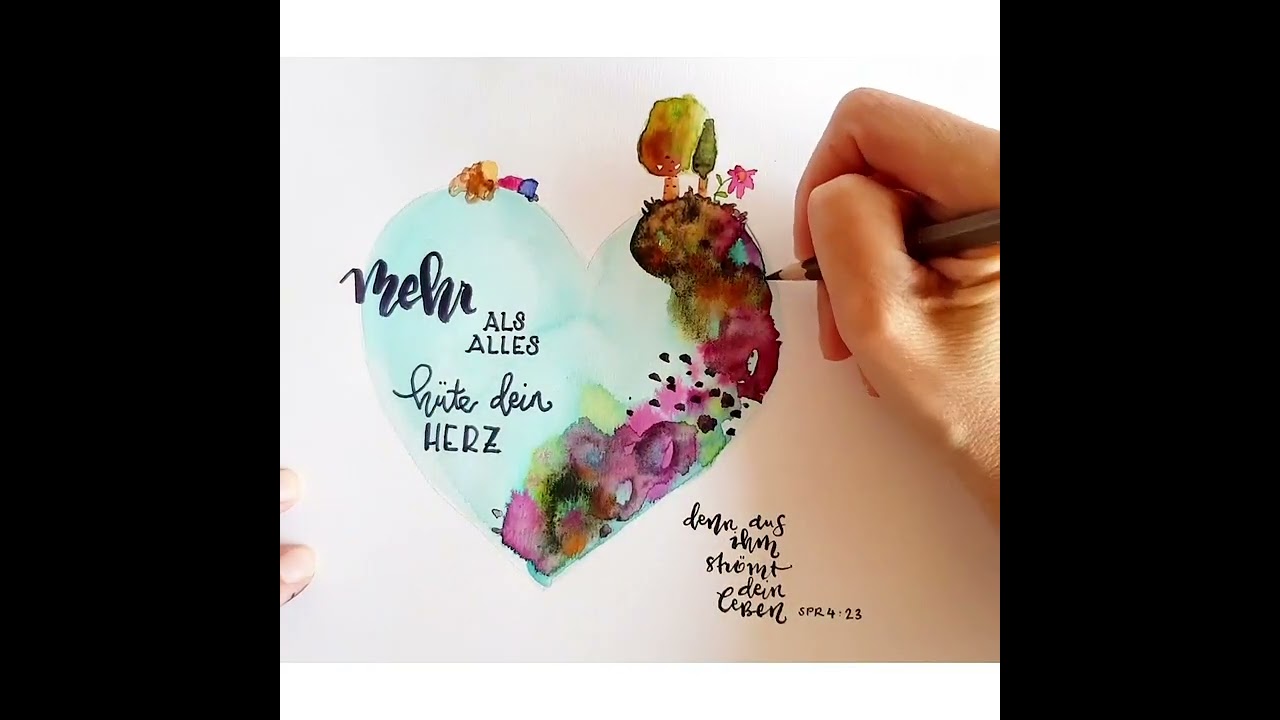 Meditatives Malen - mit Aquarellfarben beten