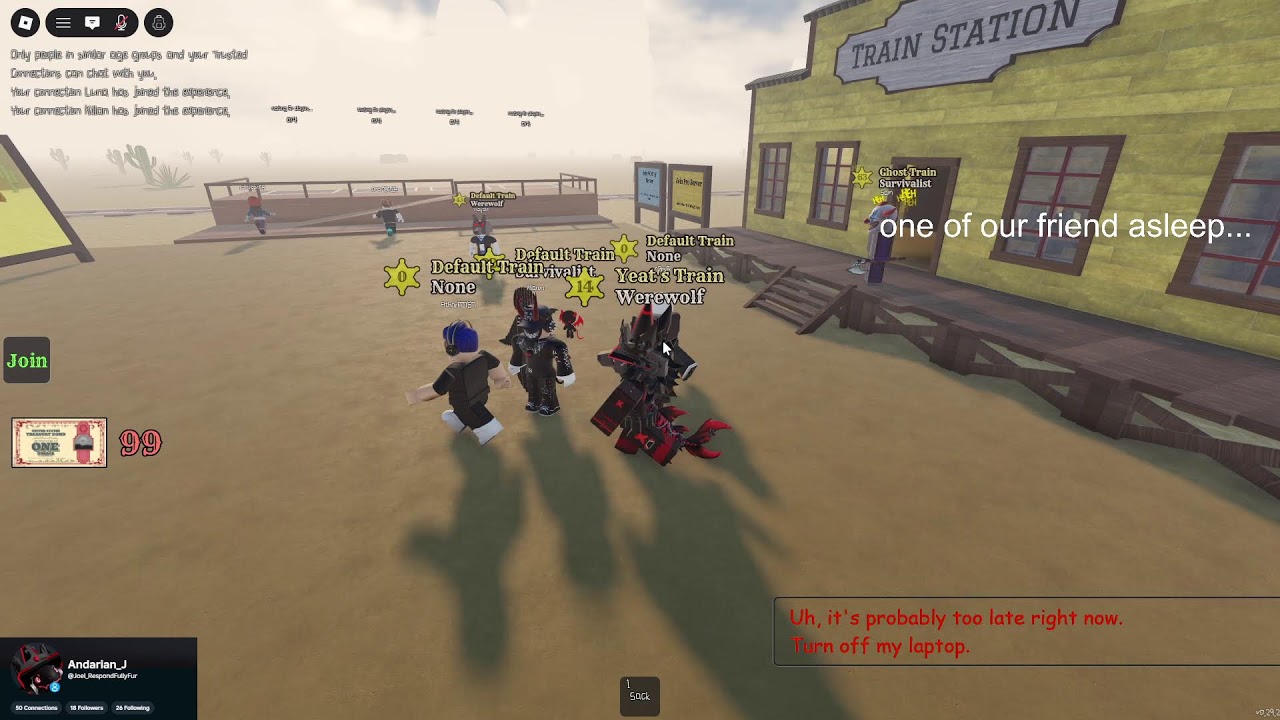 Streaming Roblox Dead Rails