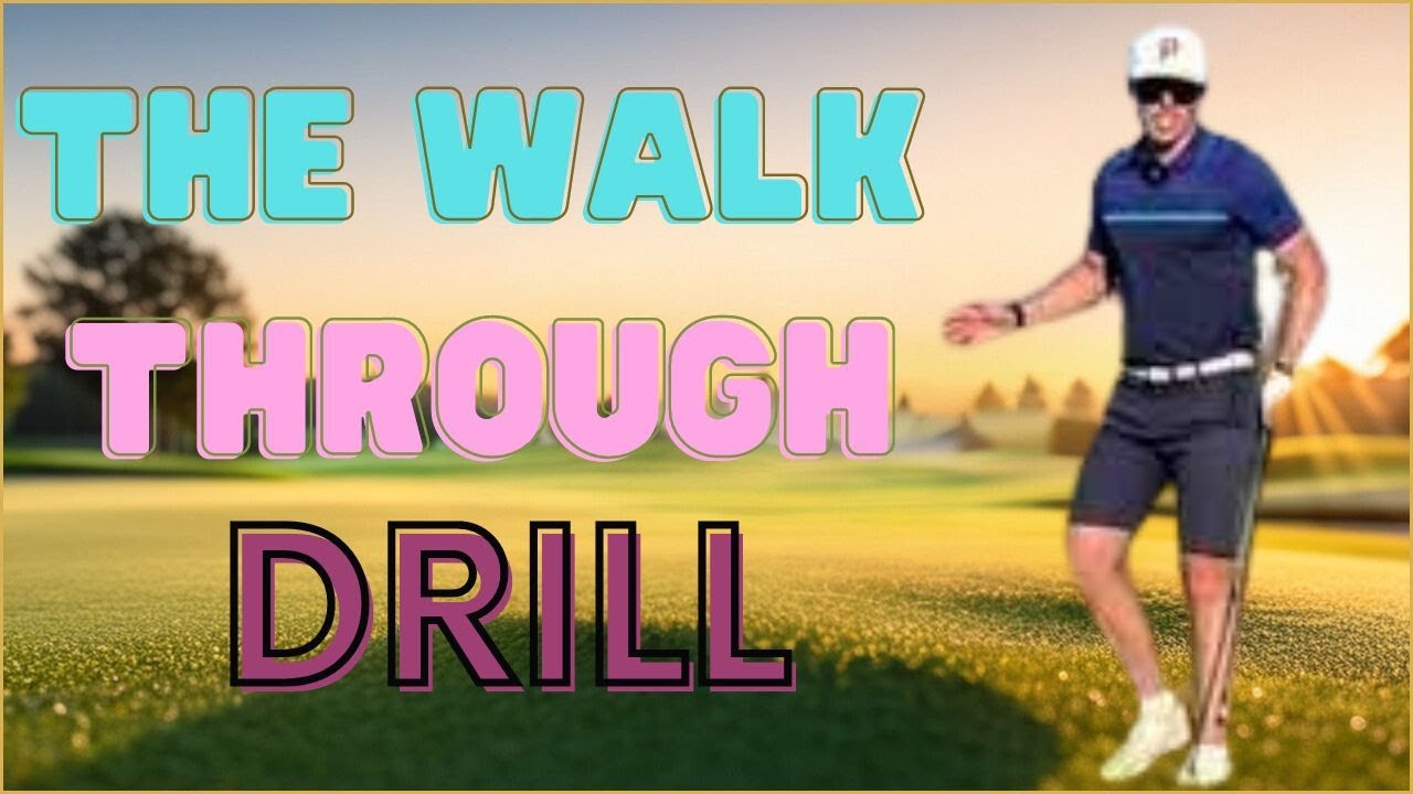 Golf Drill: Shift Weight & Improve Strike - The Walk Through Drill for better Lateral Force