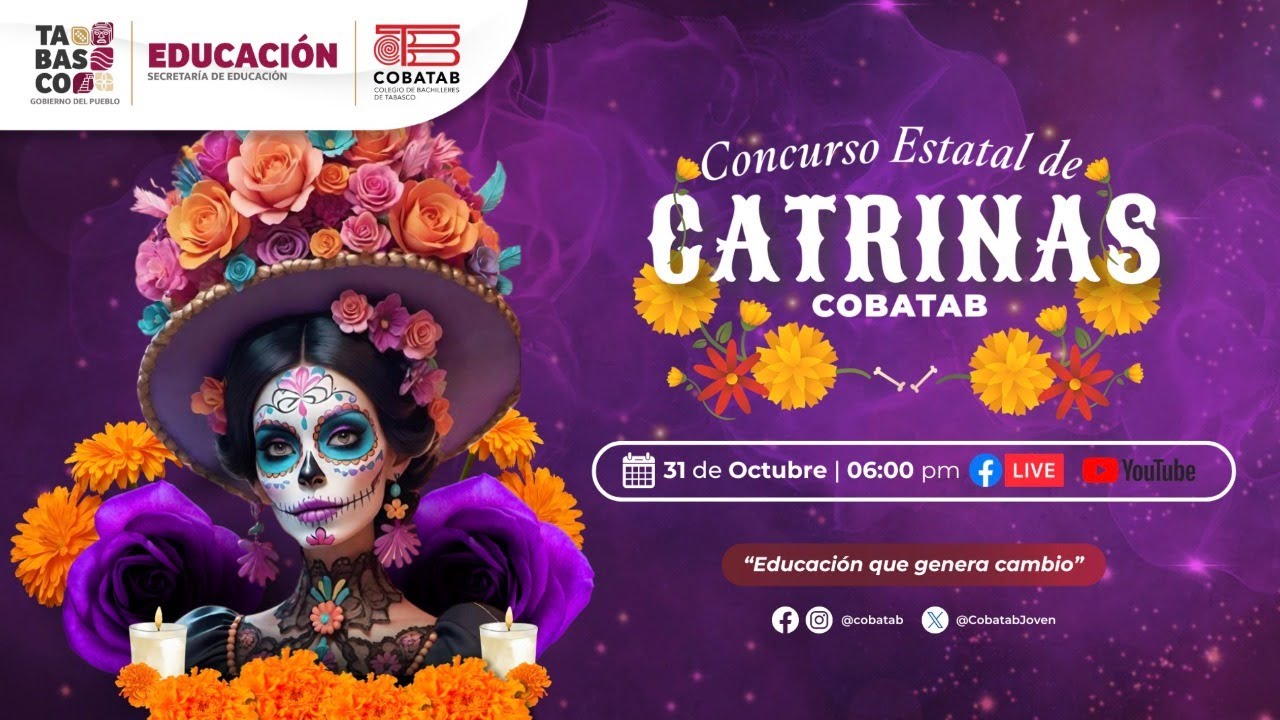 #COBATAB | Concurso Estatal de Catrinas COBATAB 2024