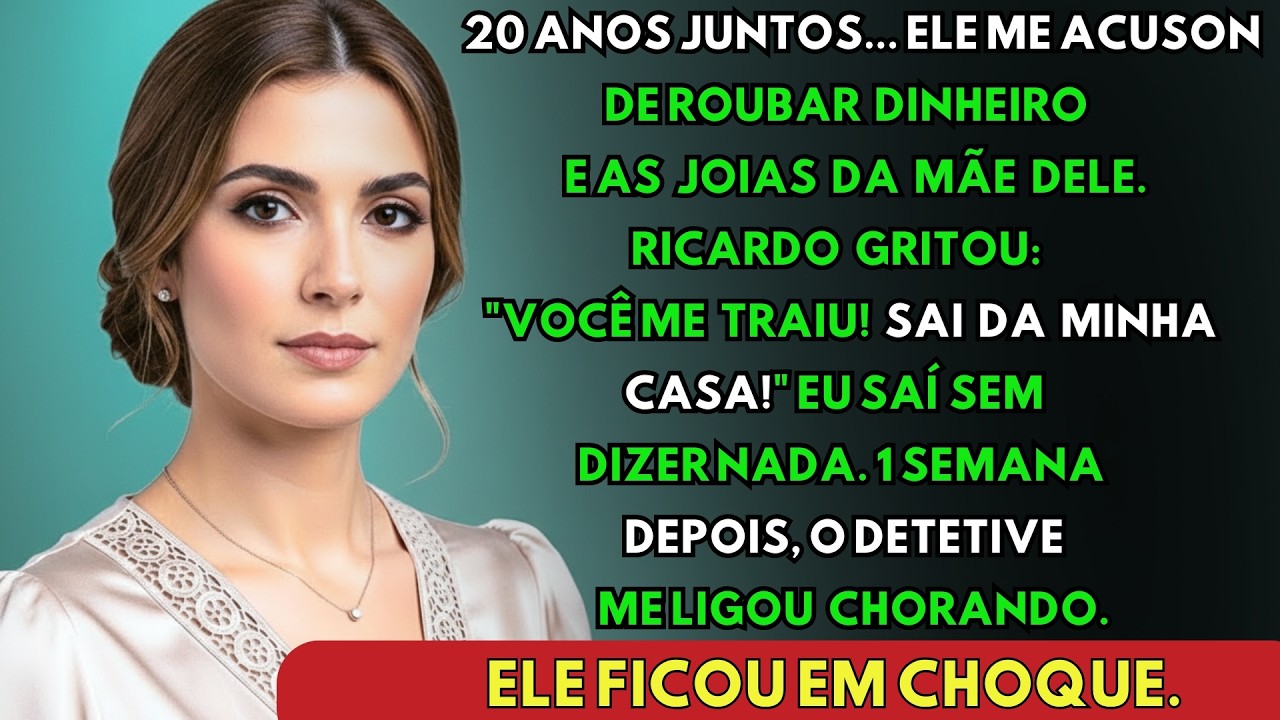 20 anos juntos... ele me acusou de roubar e me expulsou. 1 semana depois, o detetive ligou chorando.