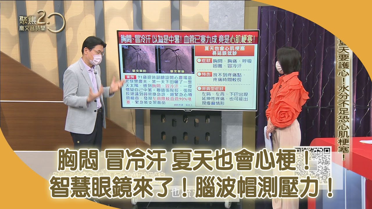 胸悶 冒冷汗 夏天也會心梗！ 智慧眼鏡來了！腦波帽測壓力！【聚焦2.0】第448集