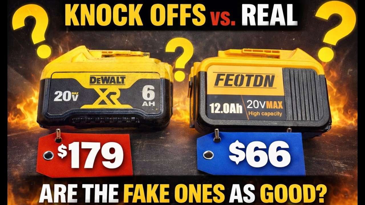Подделки против оригинальных аккумуляторов Dewalt! Полный тест!