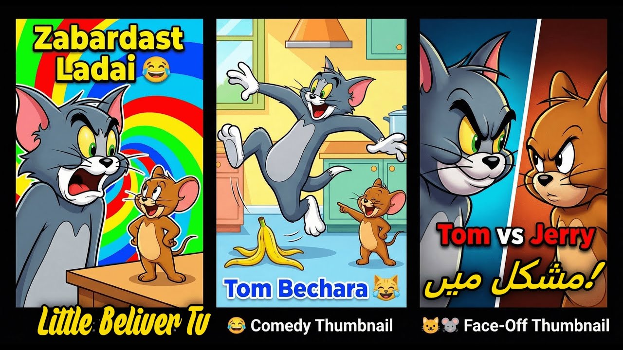 Tom & Jerry Ki Zabardast Ladai 😂 | Funny Cartoon | Kids Comedy Animation