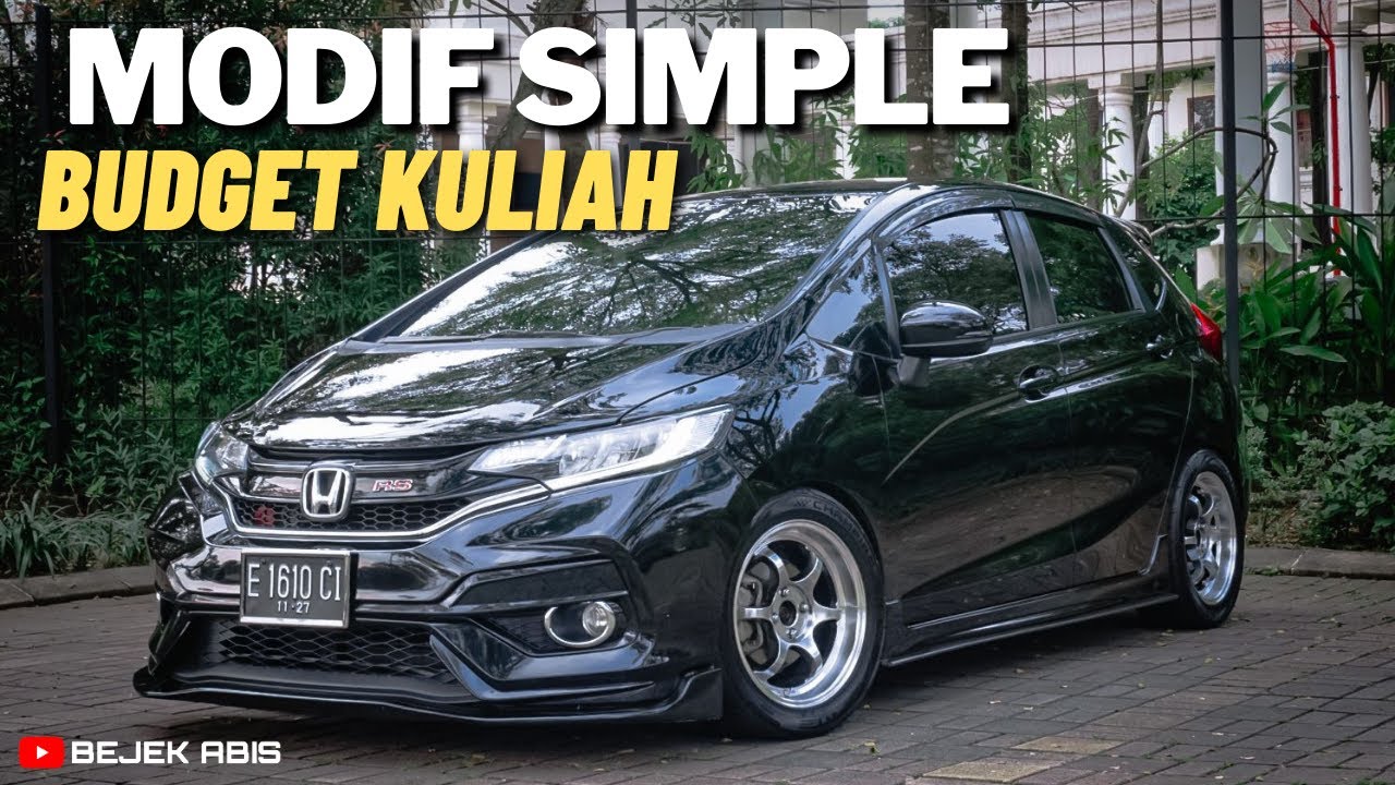REFRENSI MODIFIKASI JAZZ GK5 YANG SIMPLE | yellow coilover 