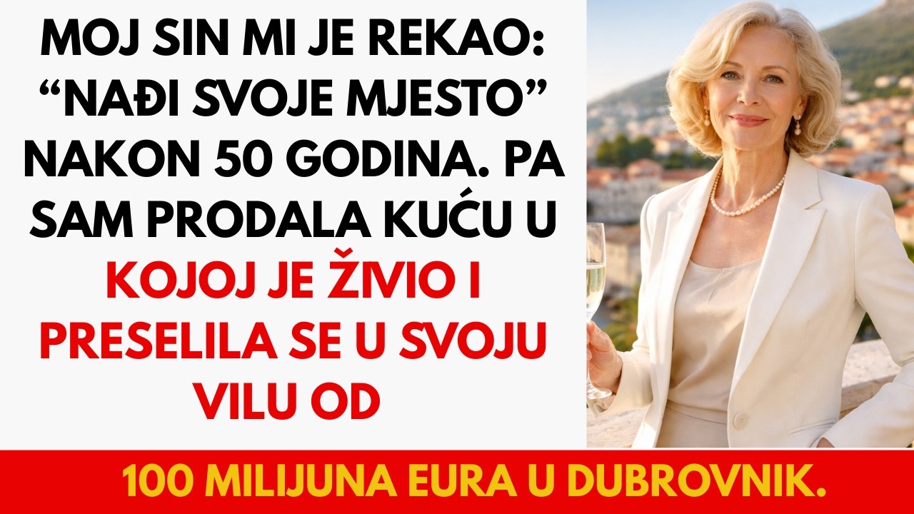 Moj sin je rekao: “Nađi svoje mjesto” nakon 50 godina — pa sam prodala kuću i preselila se u Dubrov…