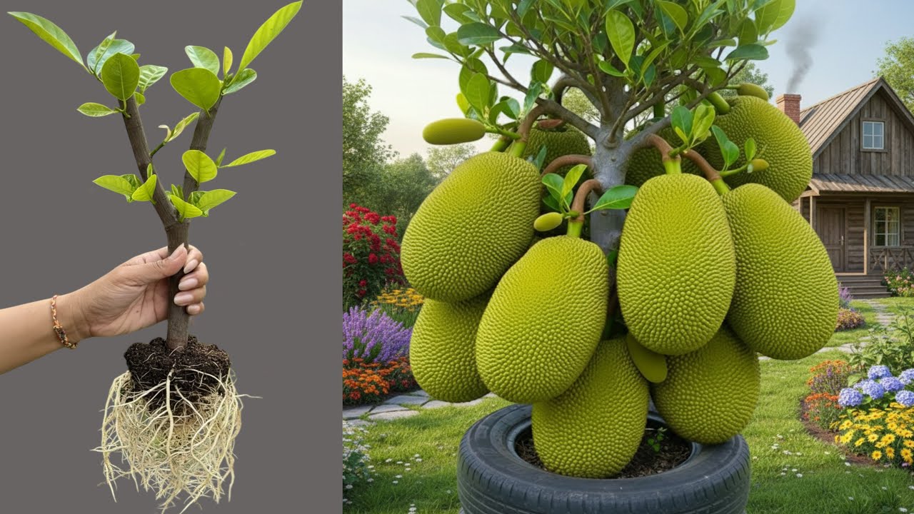 How To Grow Jackfruit Tree Growing With Aloe Vera, Bast Idea Propagating Jackfruit Tree 