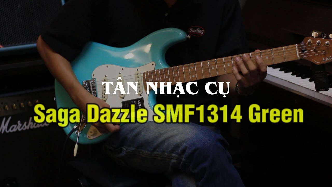 Saga Dazzle SMF1314 Green - Tân Nhạc Cụ