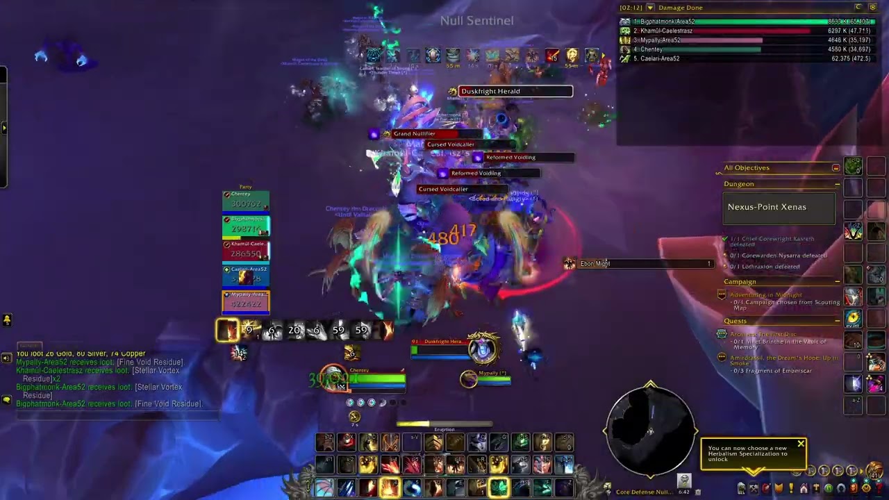 WoW Midnight 12.0.1 scalecommander augmentation evoker pve Nexus-Point Xenas Mythic 2