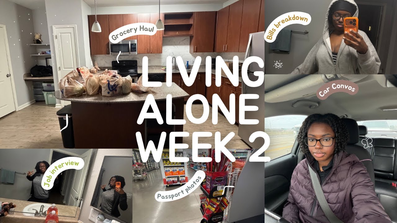 LIVING ALONE: Week 2 | Grocery Haul, Bills Breakdown, Cleaning, and more