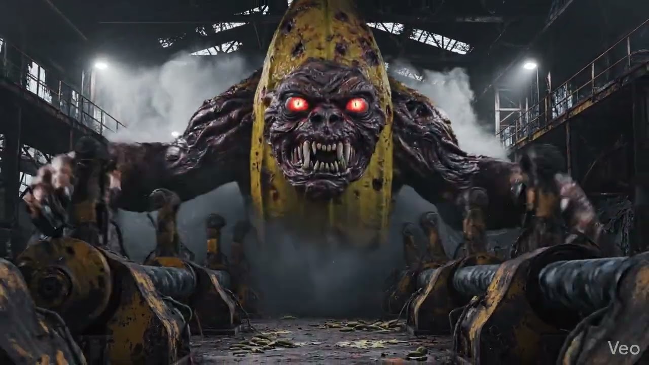 This Powerful Banana Monster Destroyed Paradise 😱 | AI Horror Film