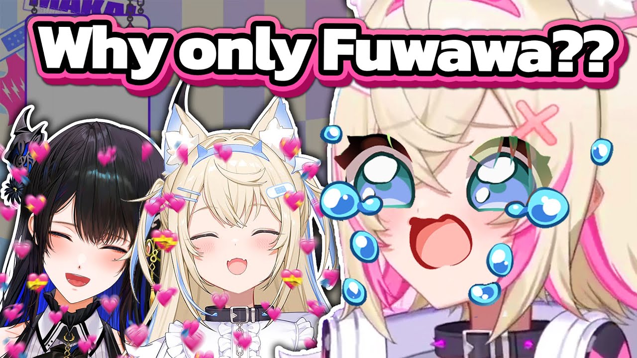 Mococo gets jealous when Fuwawa gets all Nerissa's attention