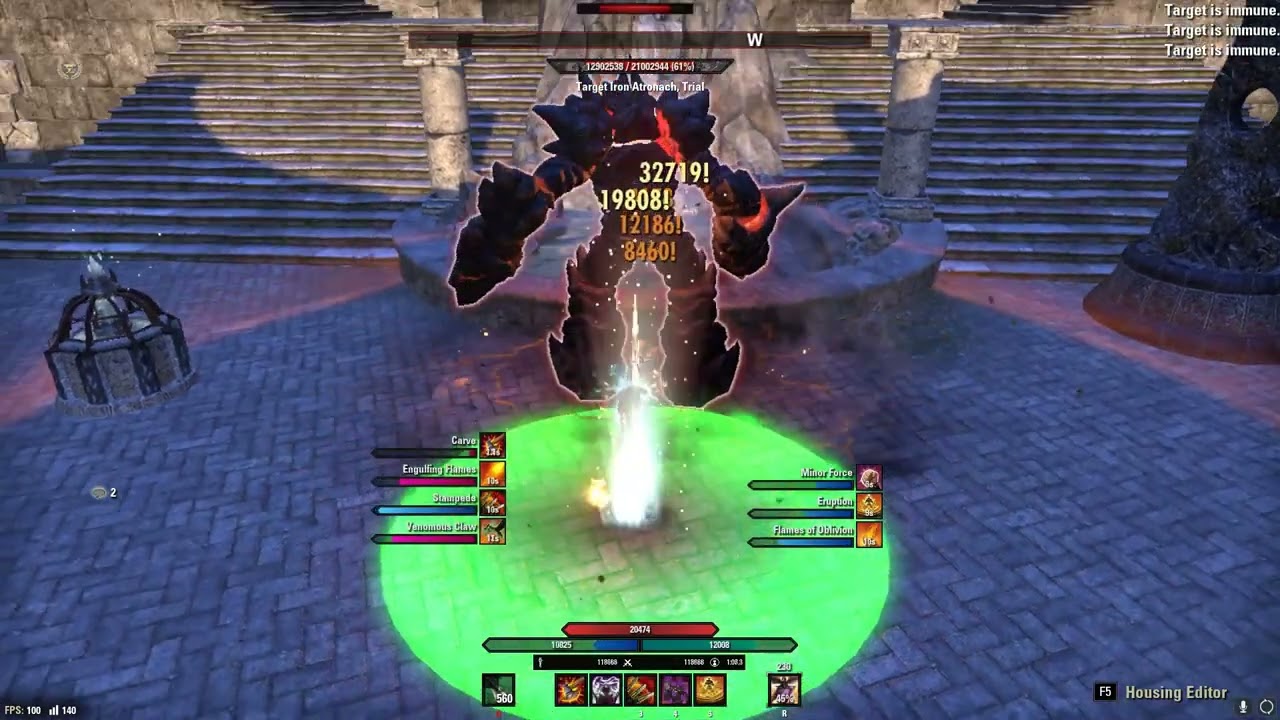 ESO - Ascending Tide PTS - Dragonknight 127k+ DPS