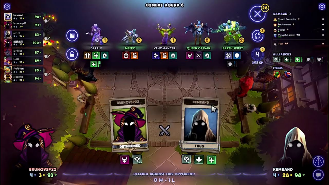 dota underlords - #1 meta build! epic comeback with fallen hunters! | dota underlords