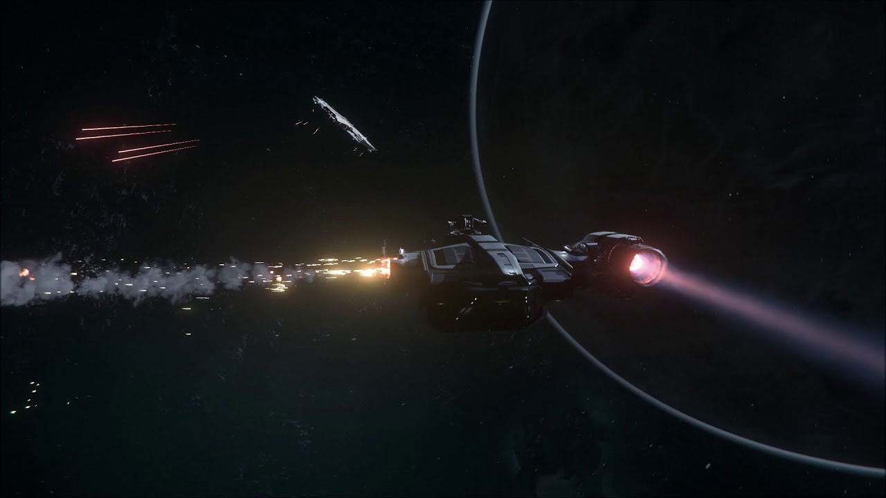 Star Citizen Alpha 3.5 PTU - First Encounter with a NPC (UEE Navy) Hammerhead