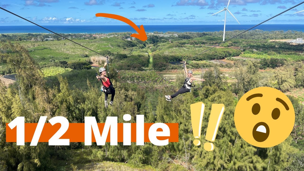 1/2 mile of....ZIPLINE?! | REVIEW | ClimbWorks Keana Farms | North Shore | OAHU