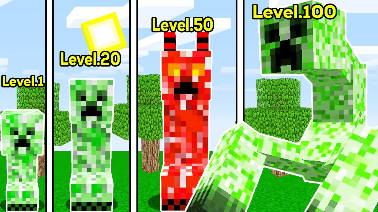 CREEPER SEVİYELERİ 😱 - Minecraft
