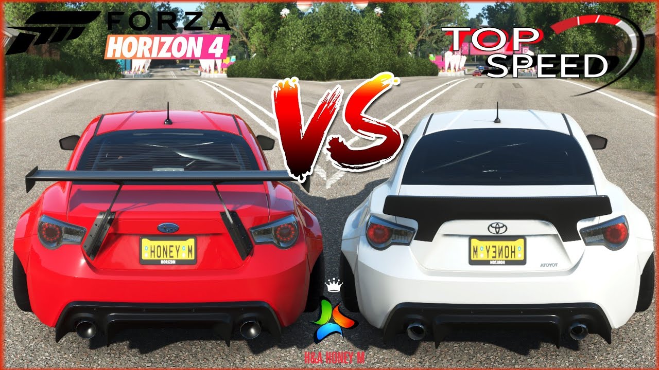 Forza Horizon 4 Toyota GT86 vs Subaru BRZ | Top Speed Battle