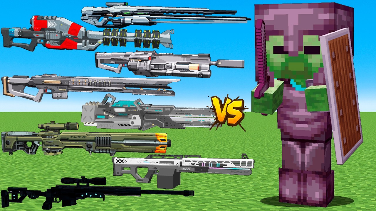 What TaCZ Big Gun Is The Strongest Against Baby Zombie Boss in Minecraft ?