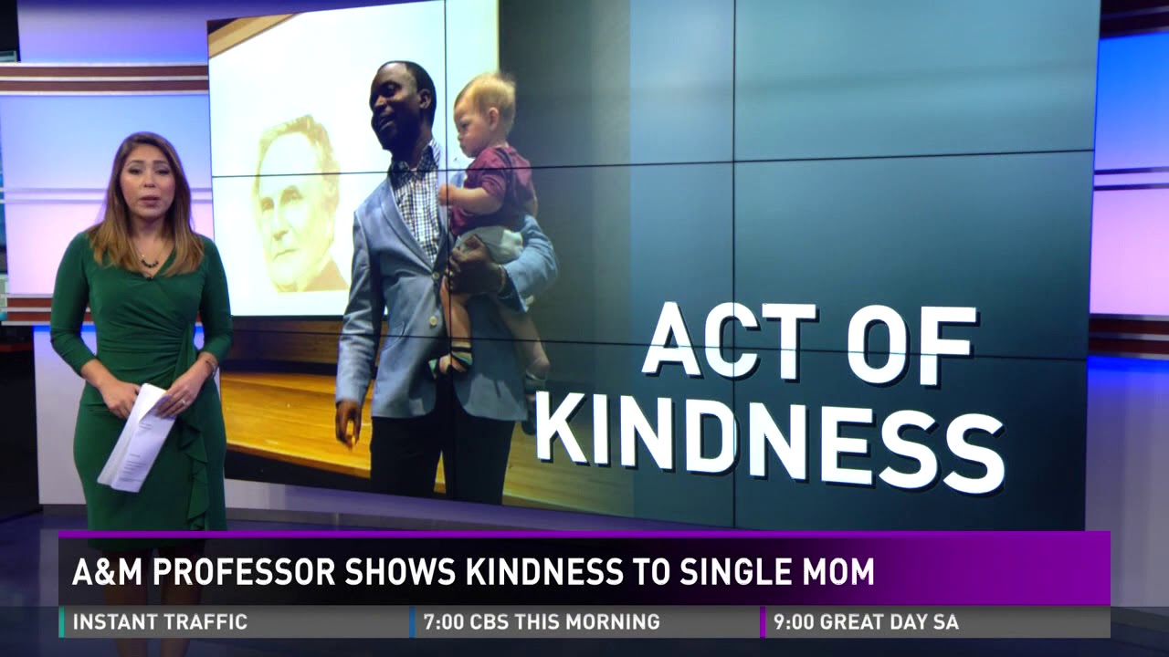 Texas A&M professor shows kindness to single mom