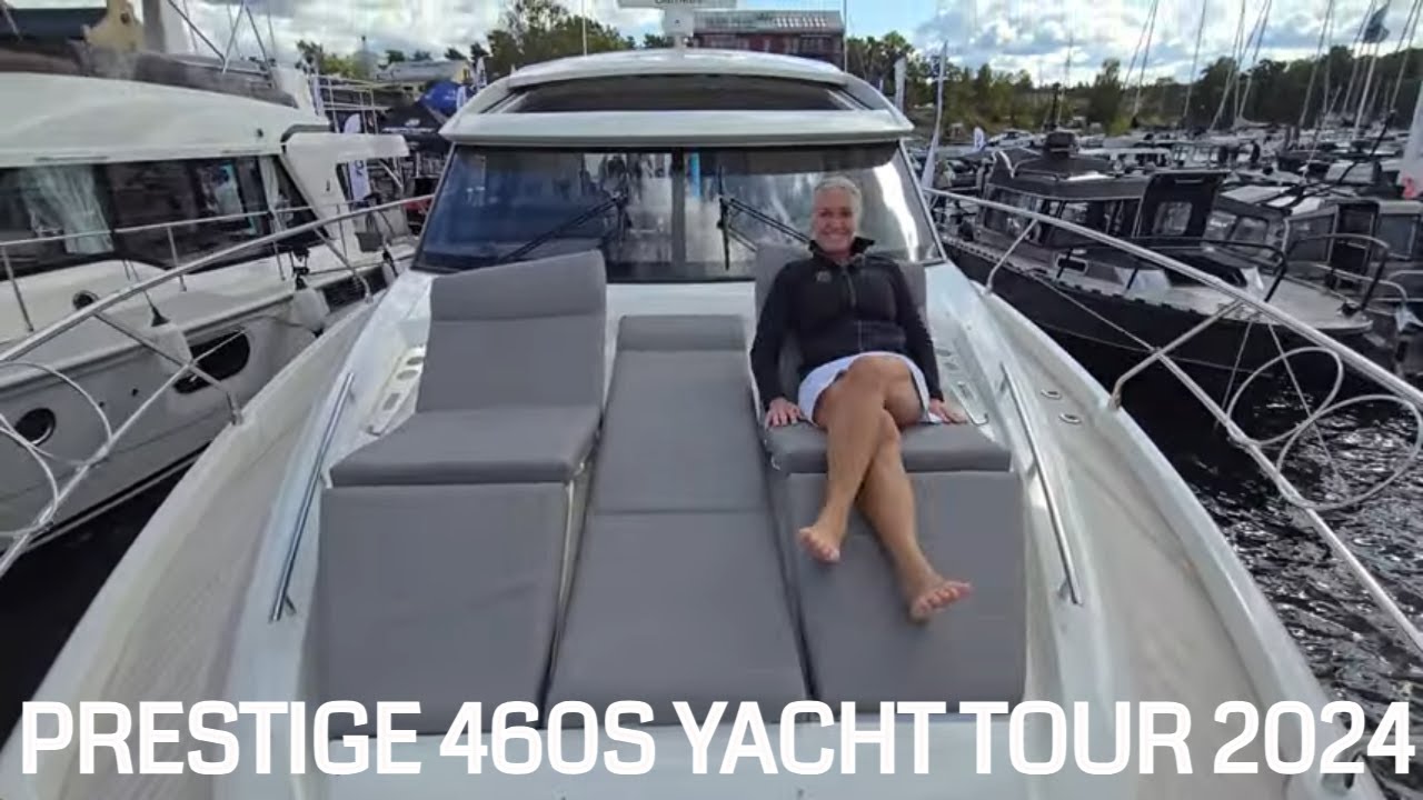 PRESTIGE 460S 2024 Yacht Tour with 3 cabins
