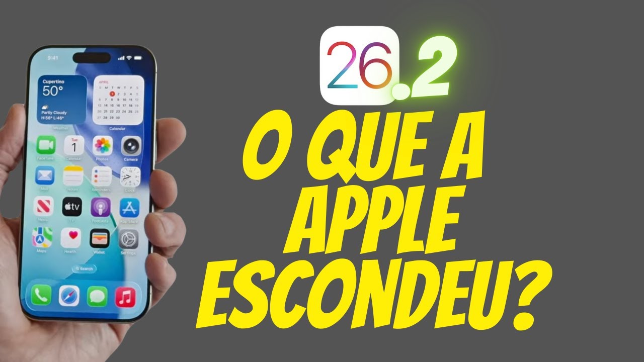 IOS 26.2 - O QUE A APPLE ESCONDEU? (Dicas escondidas)
