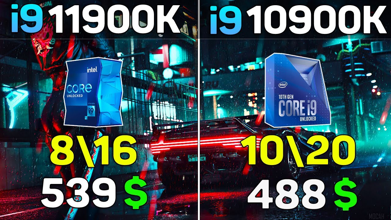 Core i9 11900K vs i9 10900k - Benchmark Test in 10 Games